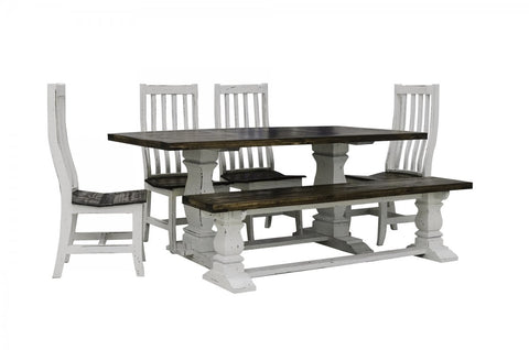 Large White Kitchen table set